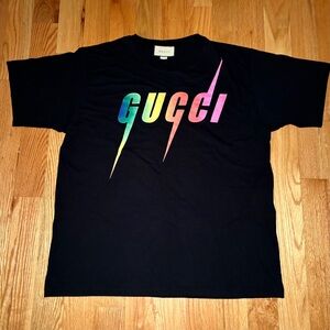 Gucci Blade Multicolored Logo Tshirt (RARE)
